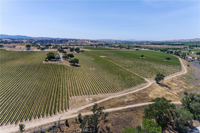 drone / aerial view featuring a rural view