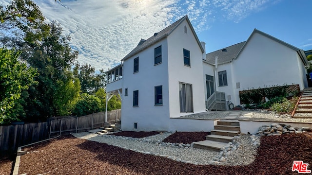 view of rear view of property