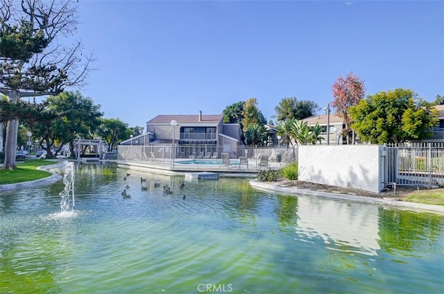 view of water feature