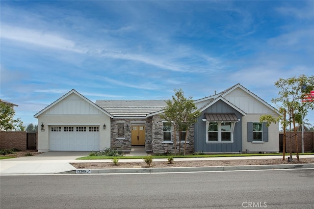 view of front of house featuring a garage