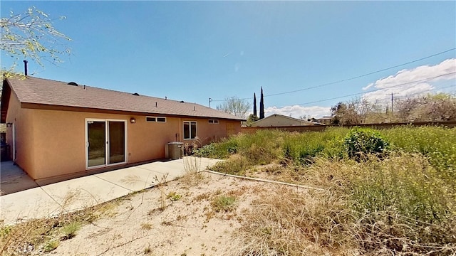 back of property featuring a patio area