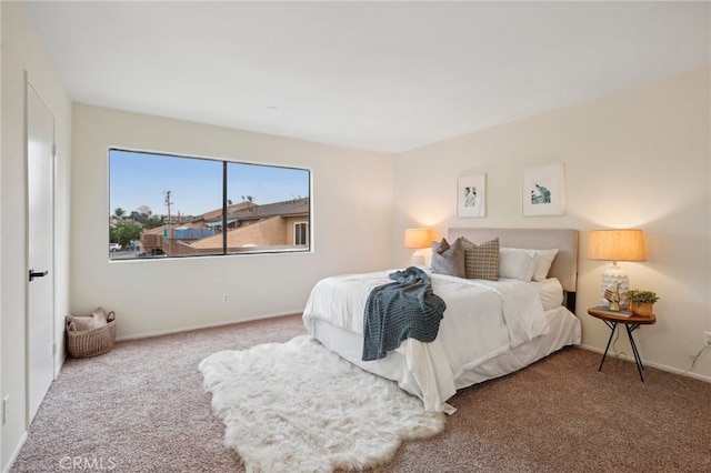 bedroom featuring carpet flooring