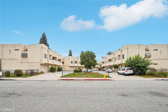 view of building exterior featuring a garage