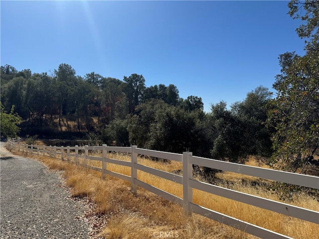 view of street featuring a rural view