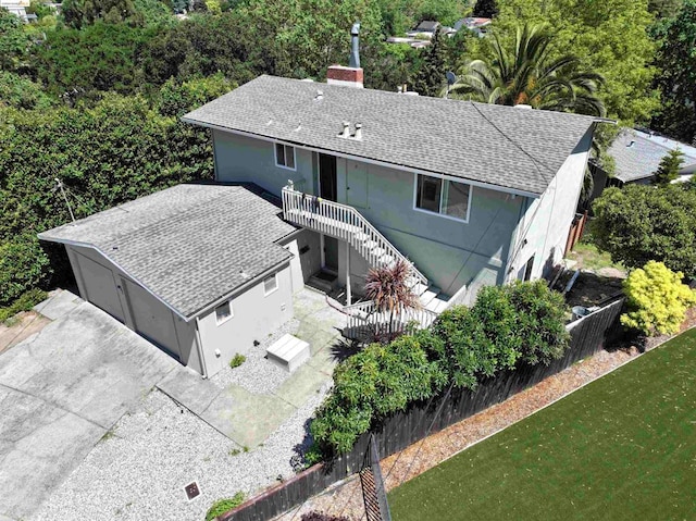 birds eye view of property