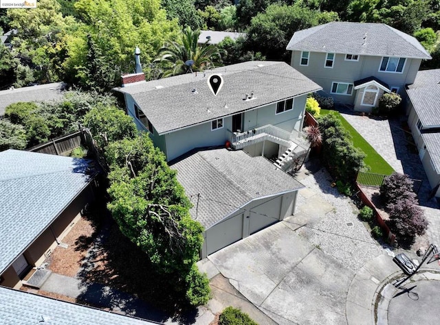 birds eye view of property