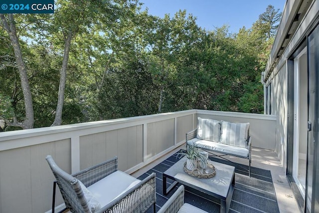 balcony with an outdoor living space