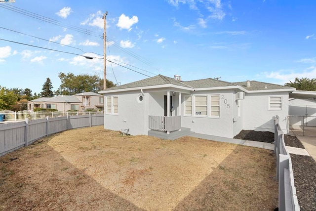 view of rear view of property