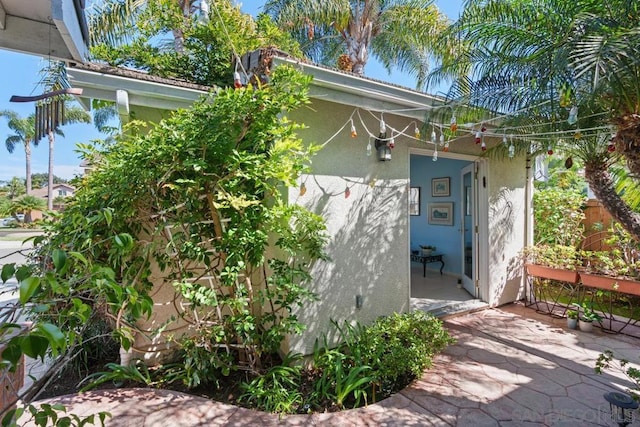 view of home's exterior featuring a patio