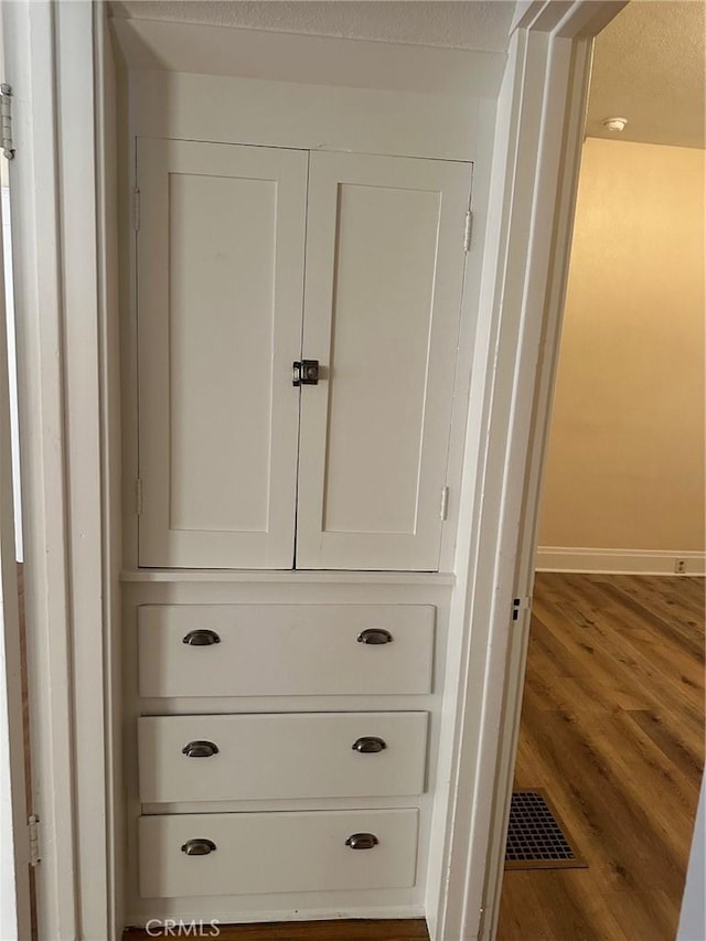 closet featuring visible vents