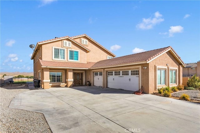 view of front of house featuring a garage