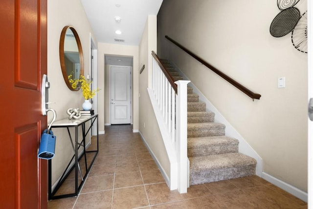 interior space featuring tile patterned floors