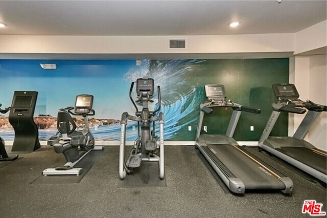 view of exercise room