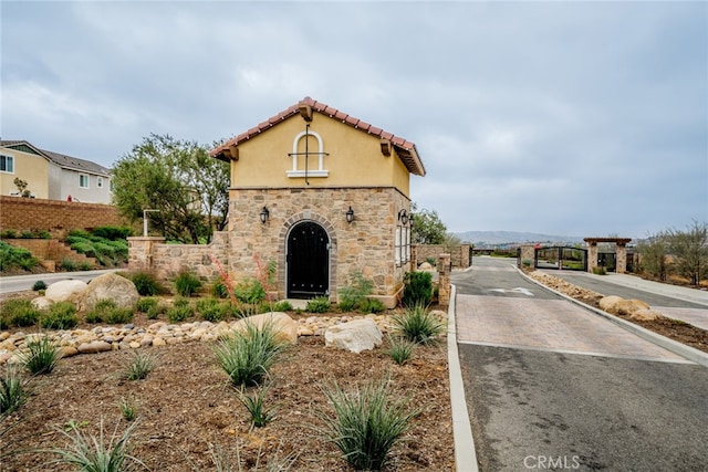 view of mediterranean / spanish home