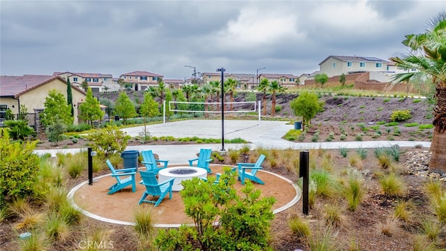 view of community with volleyball court