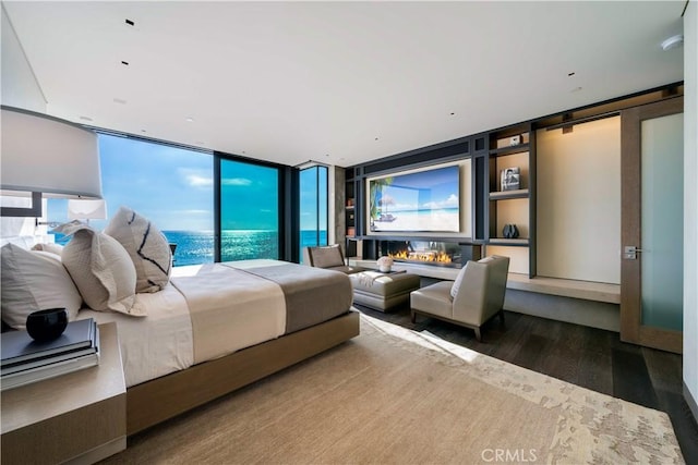 bedroom featuring wood-type flooring