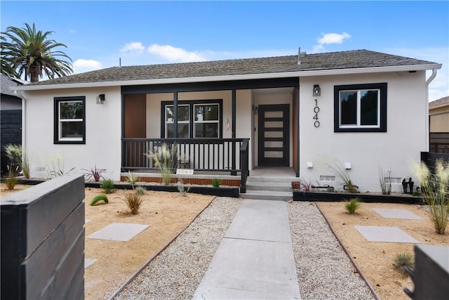 view of front of house with covered porch