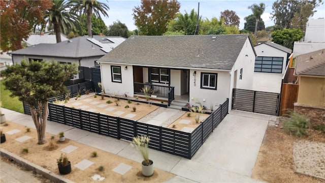 view of front of house with covered porch