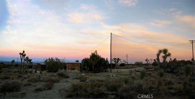 view of nature at dusk