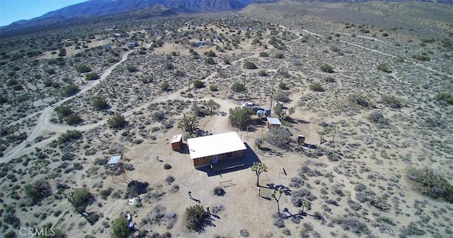 bird's eye view with a mountain view