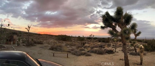 view of nature at dusk