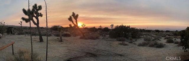 view of nature at dusk