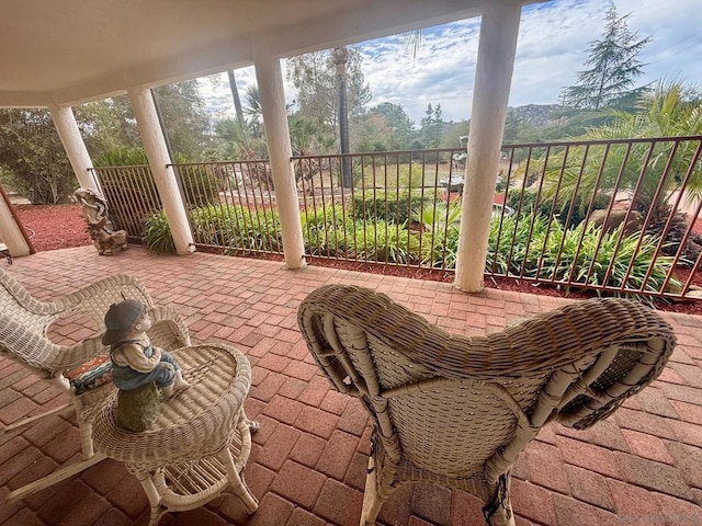 view of sunroom