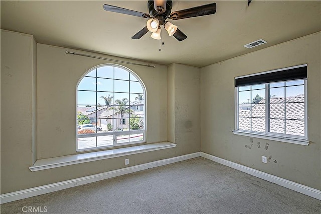 425 Bakeman Ln, Arroyo Grande, CA 93420 - carpeted spare room with ceiling fan and baseboards