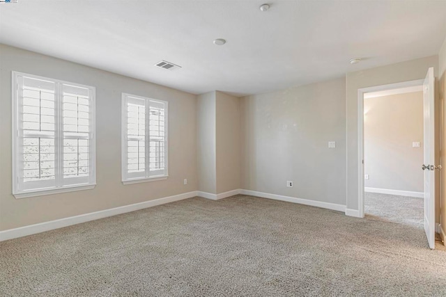 view of carpeted empty room