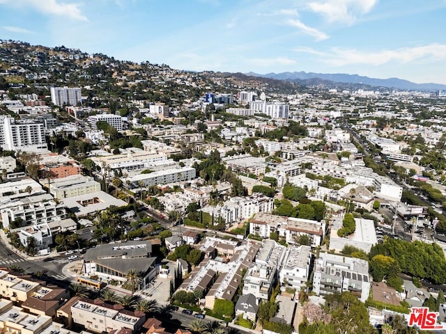 aerial view featuring a mountain view