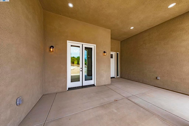 view of patio with french doors