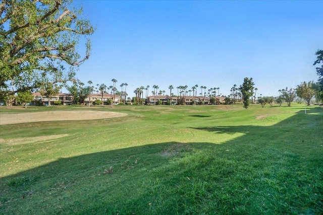 view of home's community with a lawn