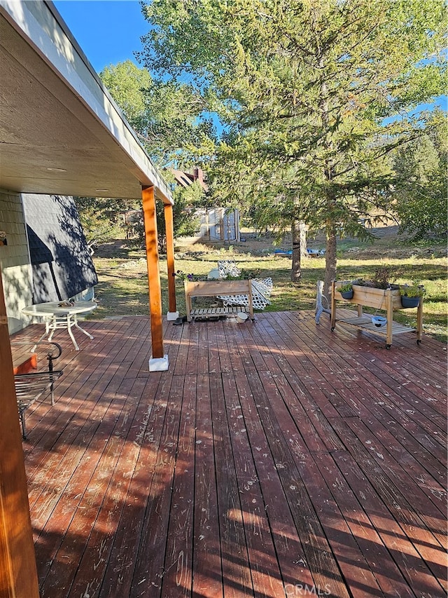 view of deck