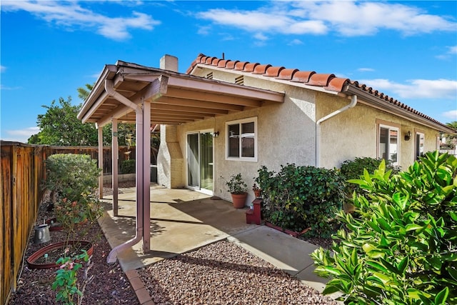 exterior space with a patio area