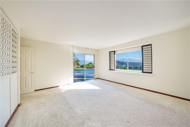 view of carpeted empty room