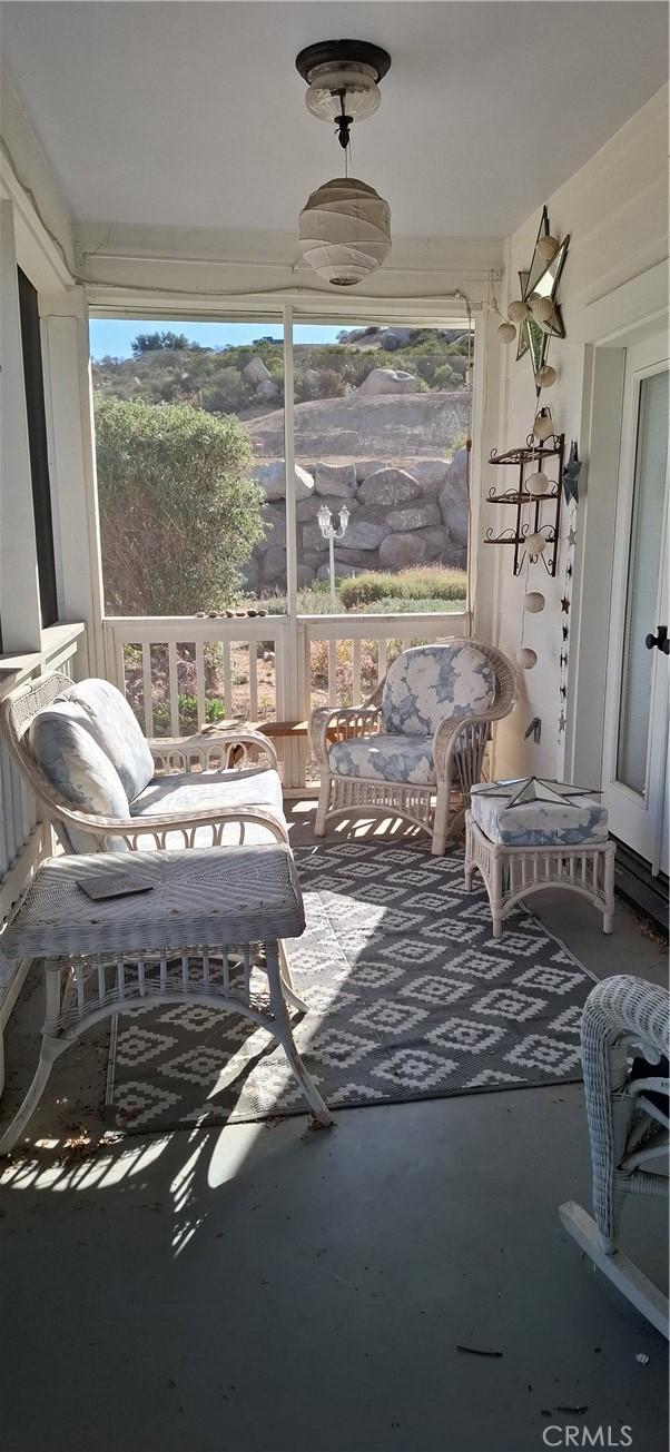 view of sunroom / solarium