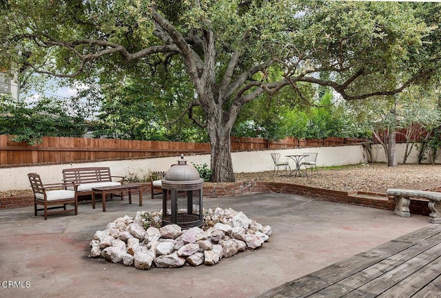 view of patio