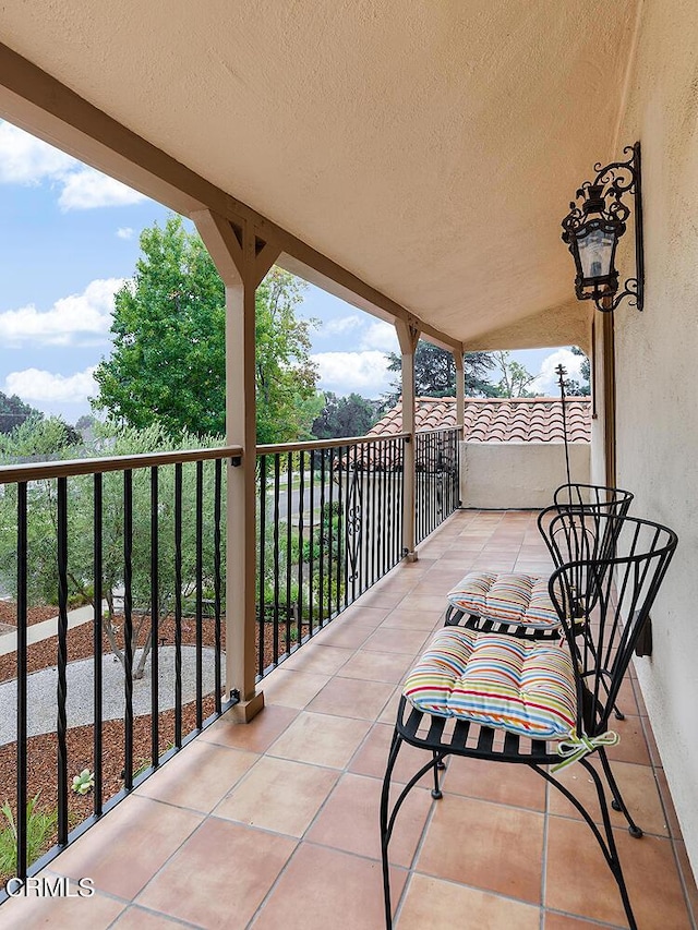 view of balcony