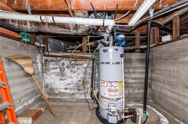 645 W Foothill Blvd, Arcadia, CA 91006 - utility room with strapped water heater