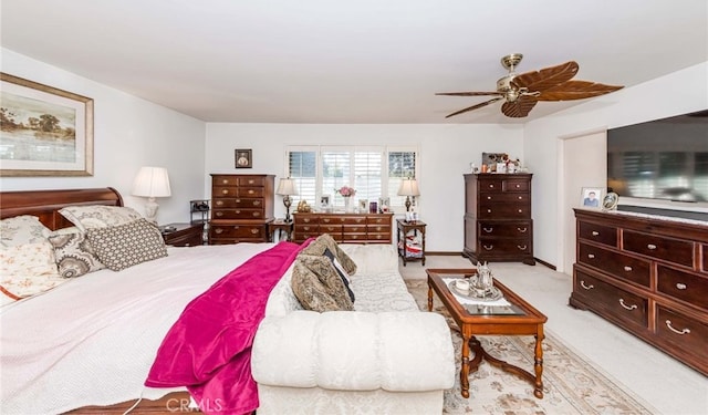 645 W Foothill Blvd, Arcadia, CA 91006 - bedroom with light colored carpet and ceiling fan