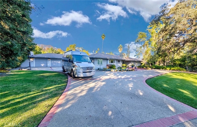 645 W Foothill Blvd, Arcadia, CA 91006 - ranch-style house featuring a front yard and a detached garage