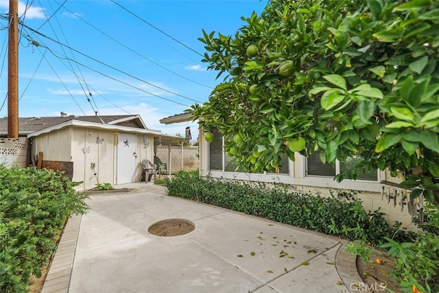 exterior space featuring a patio