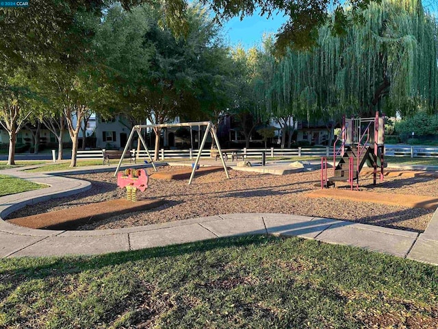 view of jungle gym