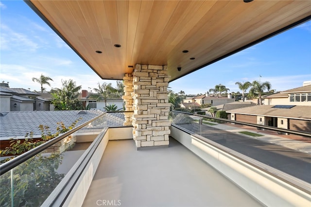 view of balcony