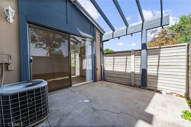 unfurnished sunroom featuring lofted ceiling