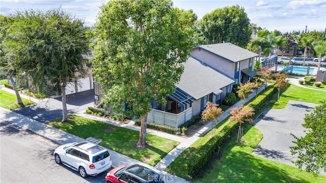 birds eye view of property