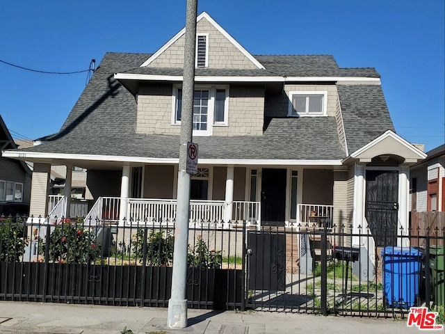 view of front of home with a porch