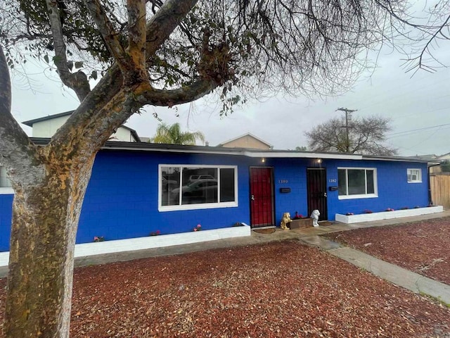 view of ranch-style home