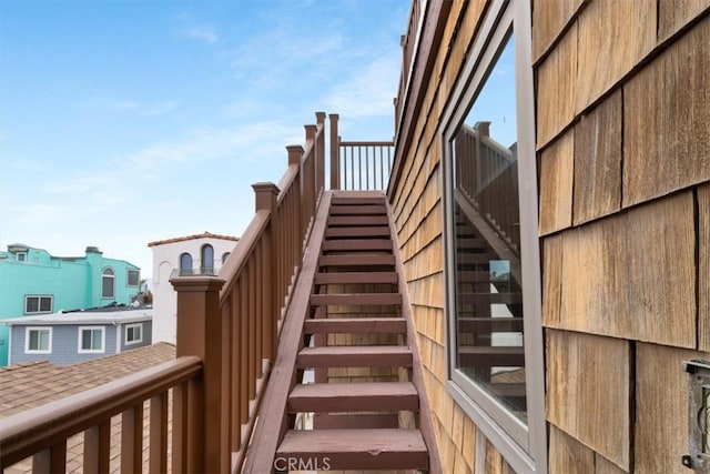 view of staircase