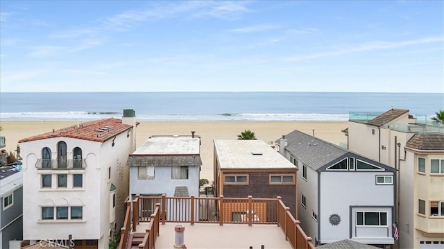 water view with a beach view